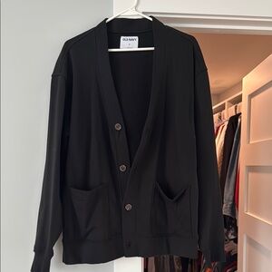 Old Navy Men's Black Cardigan sweatshirt